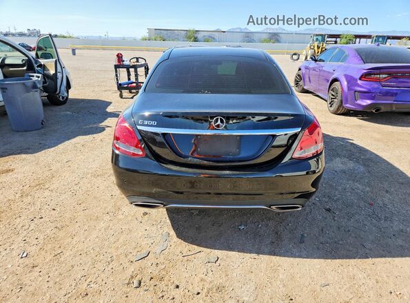 55SWF4JBXHU217986 2017 MERCEDES-BENZ C Black Vista trasera