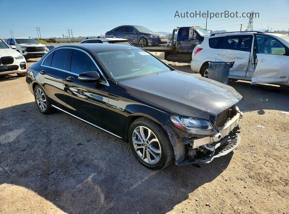 55SWF4JBXHU217986 2017 MERCEDES-BENZ C Black Delantero derecho