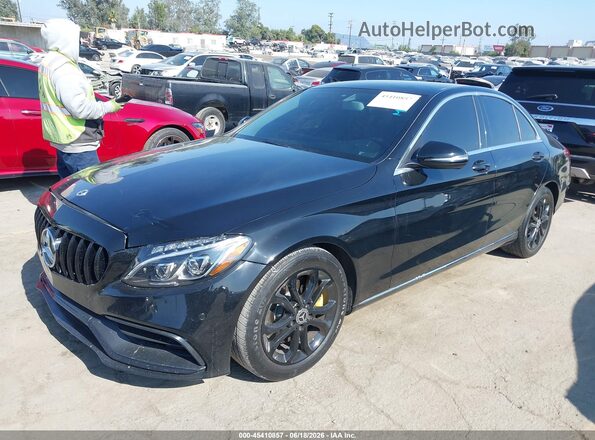 55SWF4JBXHU218426 2017 MERCEDES-BENZ C-CLASS Black Front left