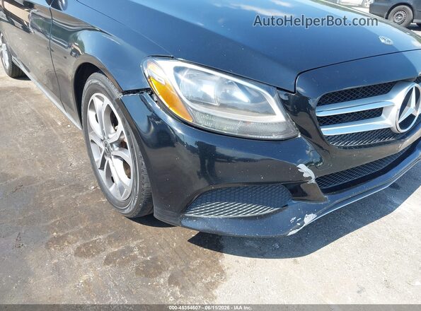 55SWF4JBXHU225649 2017 MERCEDES-BENZ C-CLASS Black Вид спереду
