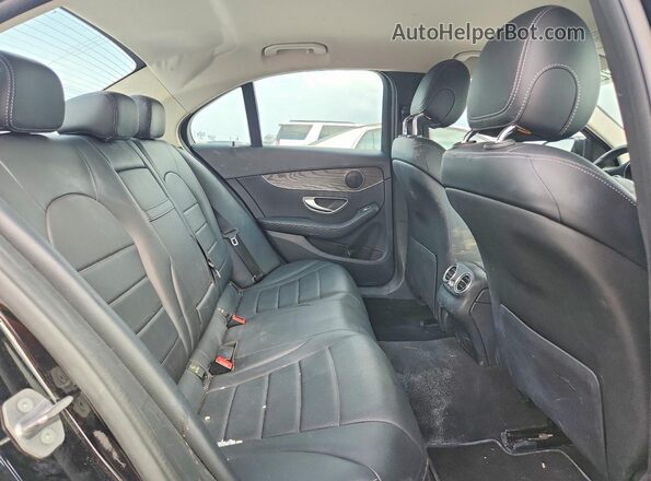 55SWF4JBXHU233203 2017 MERCEDES-BENZ C Black Rear seats view