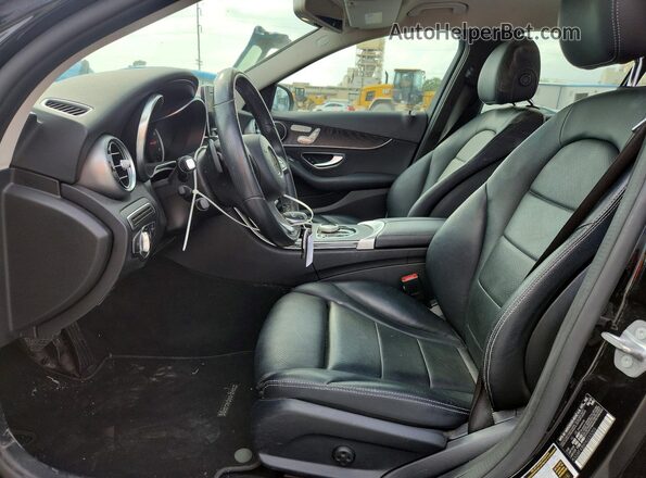 55SWF4JBXHU233203 2017 MERCEDES-BENZ C Black Front interior view