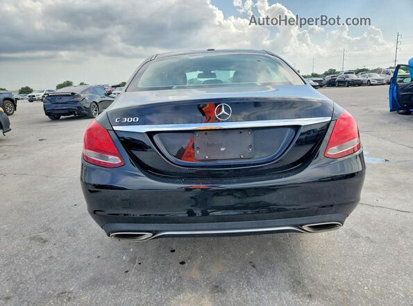 55SWF4JBXHU233203 2017 MERCEDES-BENZ C Black Rear view
