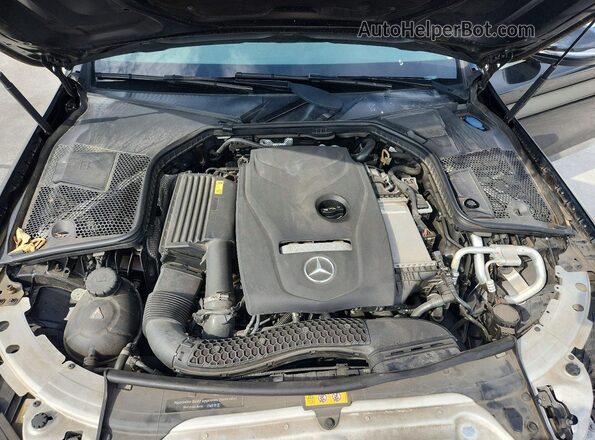55SWF4JBXHU233203 2017 MERCEDES-BENZ C Black Rear interior view