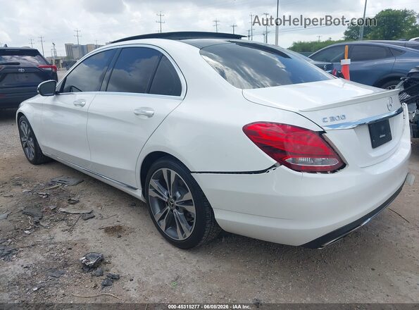 55SWF4JBXJU245471 2018 MERCEDES-BENZ C-CLASS White Trasero izquierdo