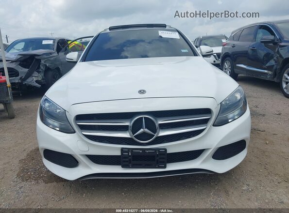 55SWF4JBXJU245471 2018 MERCEDES-BENZ C-CLASS White Vista del cuadro de instrumentos