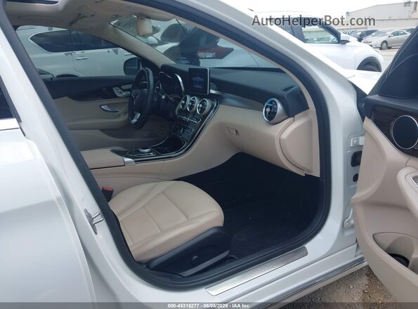 55SWF4JBXJU245471 2018 MERCEDES-BENZ C-CLASS White Vista interior delantera