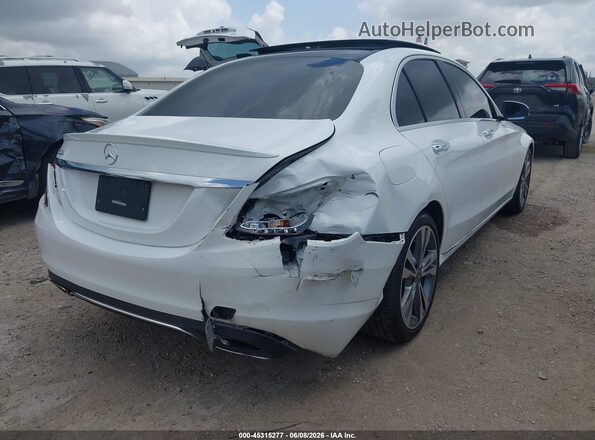 55SWF4JBXJU245471 2018 MERCEDES-BENZ C-CLASS White Trasero derecho