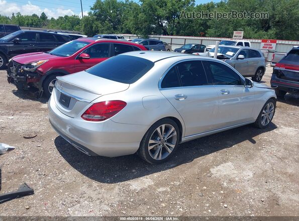55SWF4JBXJU249696 2018 MERCEDES-BENZ C-CLASS Silver Rear right