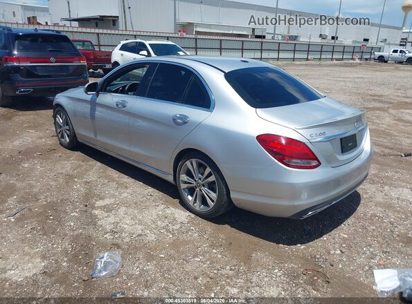 55SWF4JBXJU249696 2018 MERCEDES-BENZ C-CLASS Silver Rear left