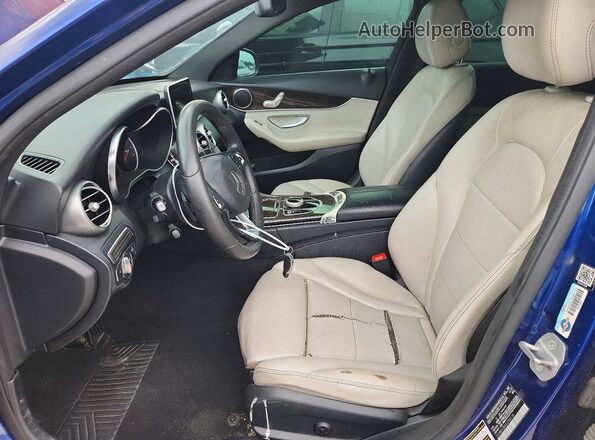 55SWF4JBXJU256518 2018 MERCEDES-BENZ C Blue Vista interior delantera