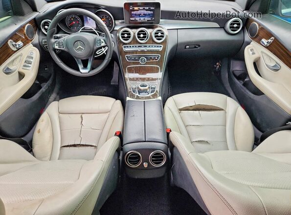 55SWF4JBXJU256518 2018 MERCEDES-BENZ C Blue Vista del salpicadero