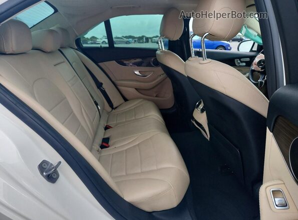 55SWF4JBXJU268362 2018 MERCEDES-BENZ C Белый Вид задних сидений