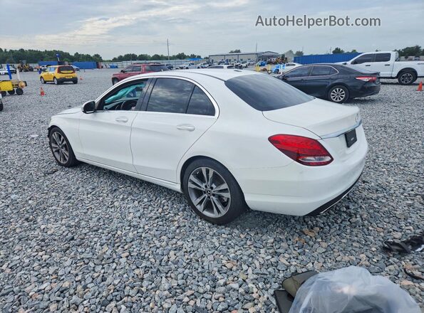 55SWF4JBXJU268362 2018 MERCEDES-BENZ C Белый Задняя левая четверть