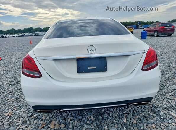 55SWF4JBXJU268362 2018 MERCEDES-BENZ C Белый Вид сзади