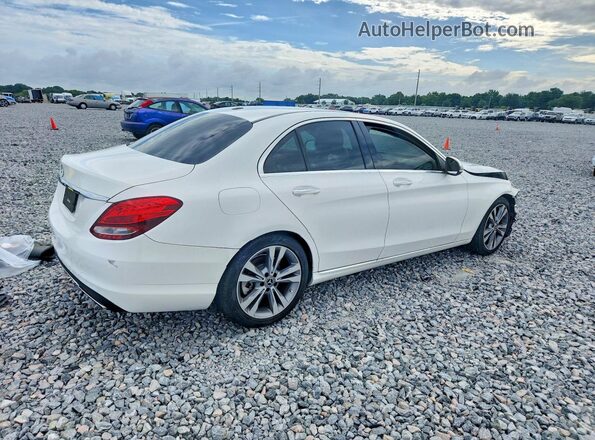 55SWF4JBXJU268362 2018 MERCEDES-BENZ C Белый Задняя правая четверть