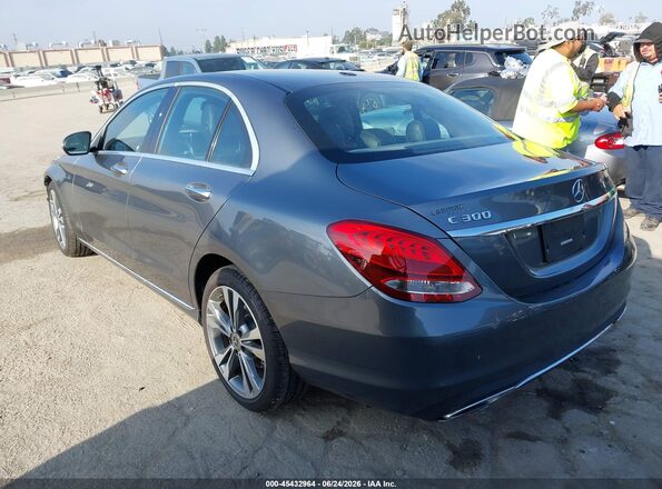 55SWF4JBXJU280950 2018 MERCEDES-BENZ C-CLASS Gray Rear left