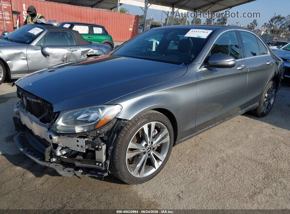 55SWF4JBXJU280950 2018 MERCEDES-BENZ C-CLASS Gray Front left