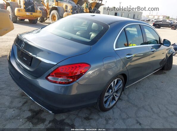 55SWF4JBXJU280950 2018 MERCEDES-BENZ C-CLASS Gray Rear right