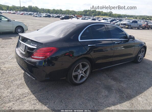 55SWF4KB0GU101886 2016 MERCEDES-BENZ C-CLASS Black Հետևի աջ