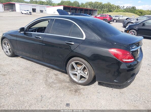 55SWF4KB0GU101886 2016 MERCEDES-BENZ C-CLASS Black Հետևի ձախ
