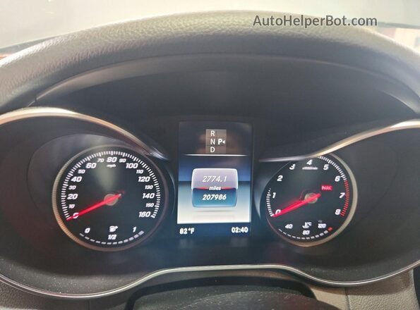 55SWF4KB0GU134709 2016 MERCEDES-BENZ C Silver ხელსაწყოთა პანელის ხედი