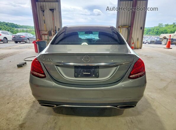 55SWF4KB0GU134709 2016 MERCEDES-BENZ C Silver უკანა ხედი