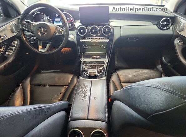 55SWF4KB0GU134709 2016 MERCEDES-BENZ C Silver წინა პანელის ხედი