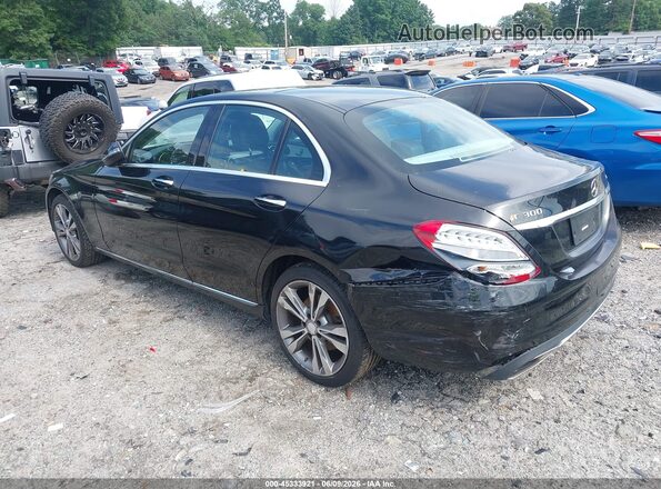 55SWF4KB0GU148920 2016 MERCEDES-BENZ C-CLASS Black უკანა მარცხენა