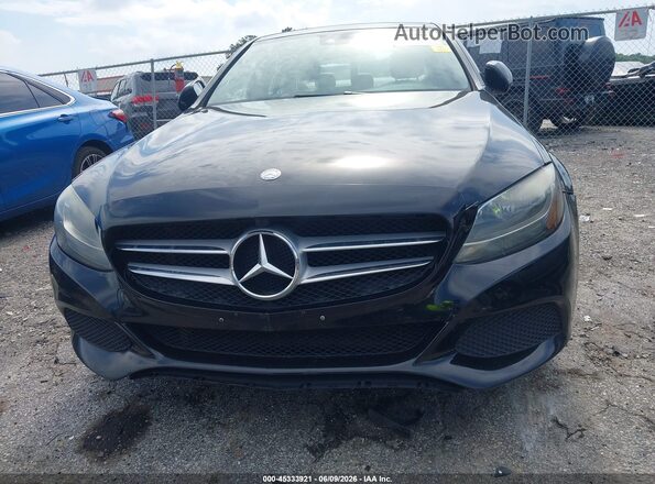 55SWF4KB0GU148920 2016 MERCEDES-BENZ C-CLASS Black წინა ხედი