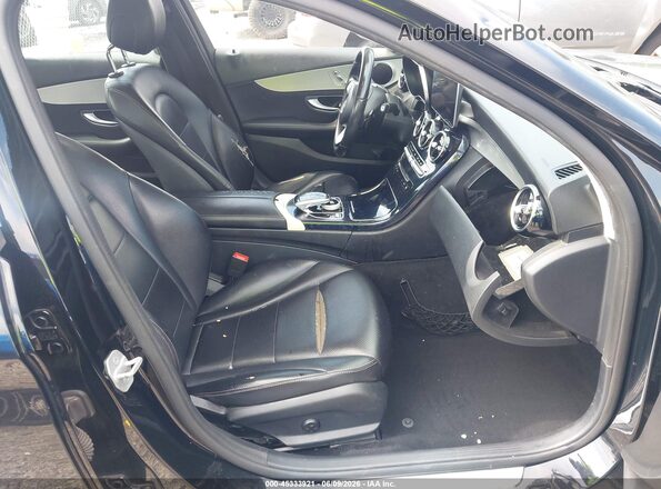 55SWF4KB0GU148920 2016 MERCEDES-BENZ C-CLASS Black წინა სალონის ხედი