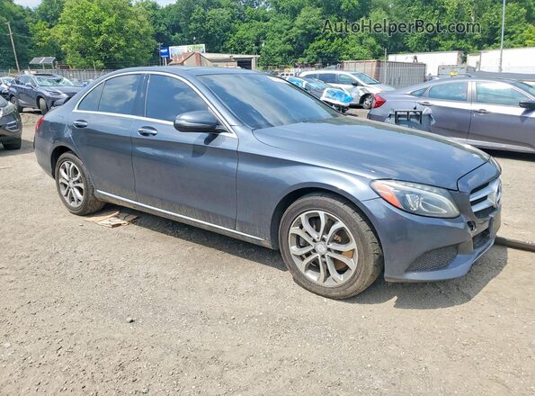 55SWF4KB0GU152286 2016 MERCEDES-BENZ C Синий 