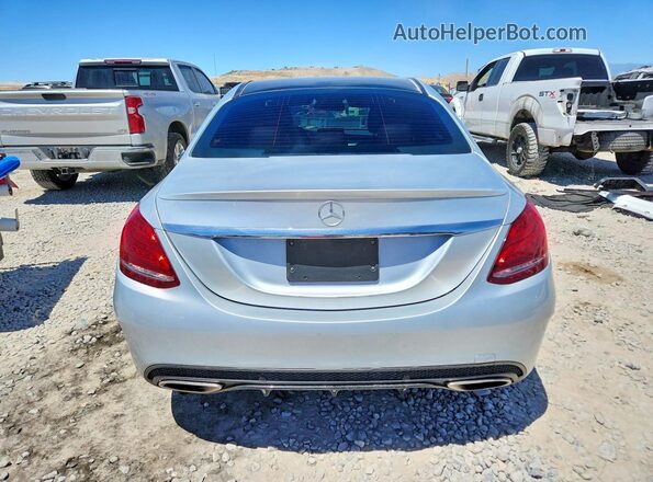 55SWF4KB0GU153499 2016 MERCEDES-BENZ C Silver უკანა ხედი