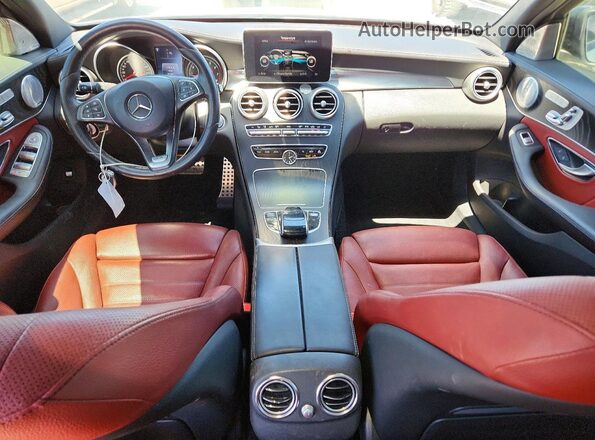 55SWF4KB0GU153499 2016 MERCEDES-BENZ C Silver წინა პანელის ხედი