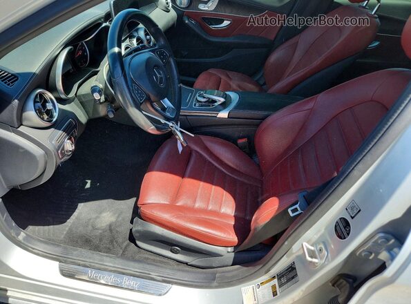 55SWF4KB0GU153499 2016 MERCEDES-BENZ C Silver წინა სალონის ხედი