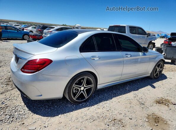 55SWF4KB0GU153499 2016 MERCEDES-BENZ C Silver უკანა მარჯვენა