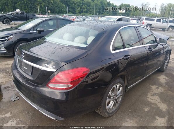 55SWF4KB0GU177012 2016 MERCEDES-BENZ C-CLASS Black Հետևի աջ