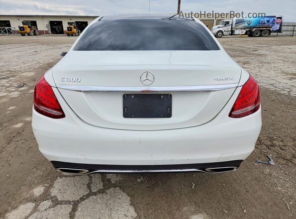 55SWF4KB0HU181675 2017 MERCEDES-BENZ C Белый Вид сзади