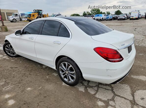55SWF4KB0HU181675 2017 MERCEDES-BENZ C Белый Задняя левая четверть