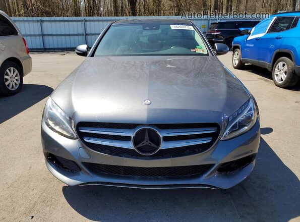55SWF4KB0HU203691 2017 MERCEDES-BENZ C Gray წინა ხედი