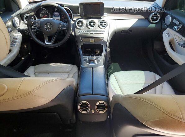 55SWF4KB0HU203691 2017 MERCEDES-BENZ C Gray წინა პანელის ხედი