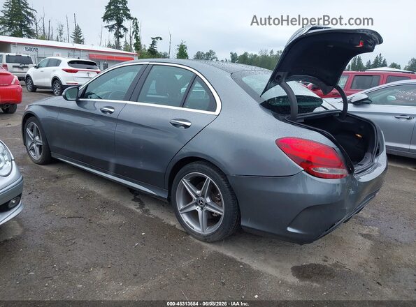 55SWF4KB0HU221799 2017 MERCEDES-BENZ C-CLASS Gray უკანა მარცხენა