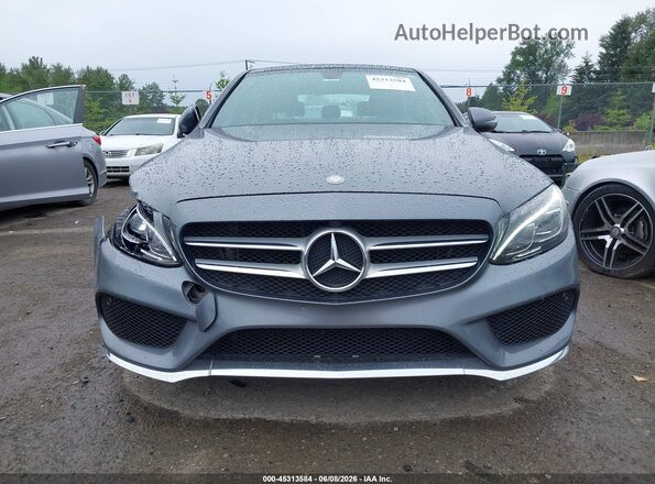 55SWF4KB0HU221799 2017 MERCEDES-BENZ C-CLASS Gray ხელსაწყოთა პანელის ხედი