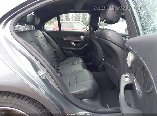 55SWF4KB0HU221799 2017 MERCEDES-BENZ C-CLASS Gray VIN კოდის სტიკერის ხედი