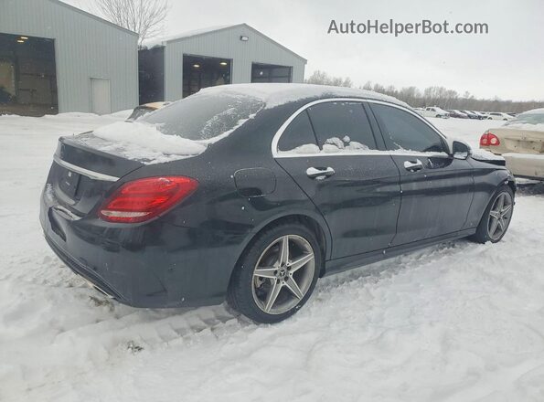 55SWF4KB0JU238754 2018 MERCEDES-BENZ C Black უკანა მარჯვენა