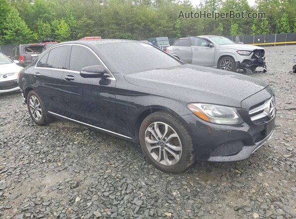 55SWF4KB0JU242013 2018 MERCEDES-BENZ C Black Передня права чверть
