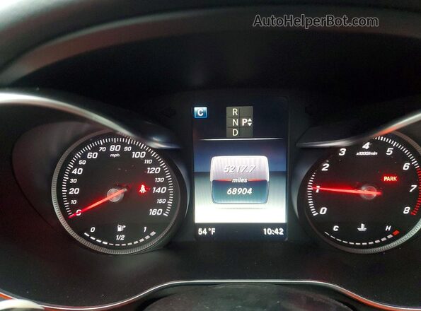 55SWF4KB0JU242013 2018 MERCEDES-BENZ C Black Вид щитка приладів