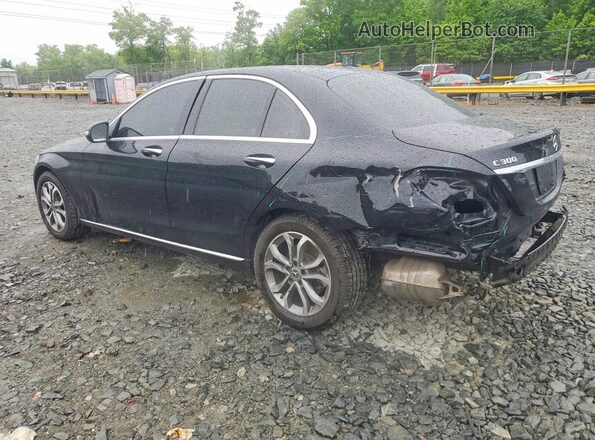 55SWF4KB0JU242013 2018 MERCEDES-BENZ C Black Задня ліва чверть