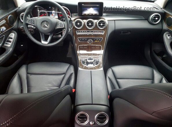 55SWF4KB0JU242013 2018 MERCEDES-BENZ C Black Вид панелі приладів