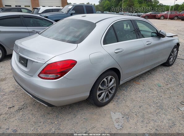 55SWF4KB0JU252704 2018 MERCEDES-BENZ C-CLASS Silver Rear right